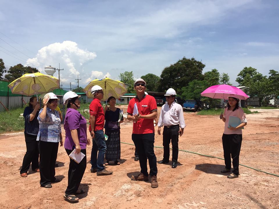คณะกรรมการจากศูนย์วิทยาศาสตร์การแพทย์ ที่ 8 จังหวัดอุดรธานี ตรวจสอบหน้างาน